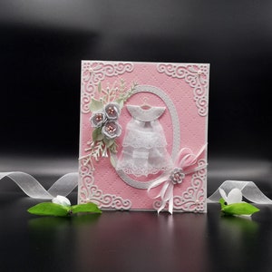 Carte de baptême faite main, carte 3D de première communion dans une boîte, cadeau pour baptême, communion, confirmation, parrain et marraine, carte personnalisée, carte-cadeau en espèces