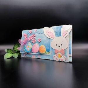busta di lusso per soldi di Pasqua, portafoglio per soldi di Pasqua, regalo per soldi di Pasqua, la tua sorpresa di Pasqua, busta per soldi di Pasqua in scatola regalo