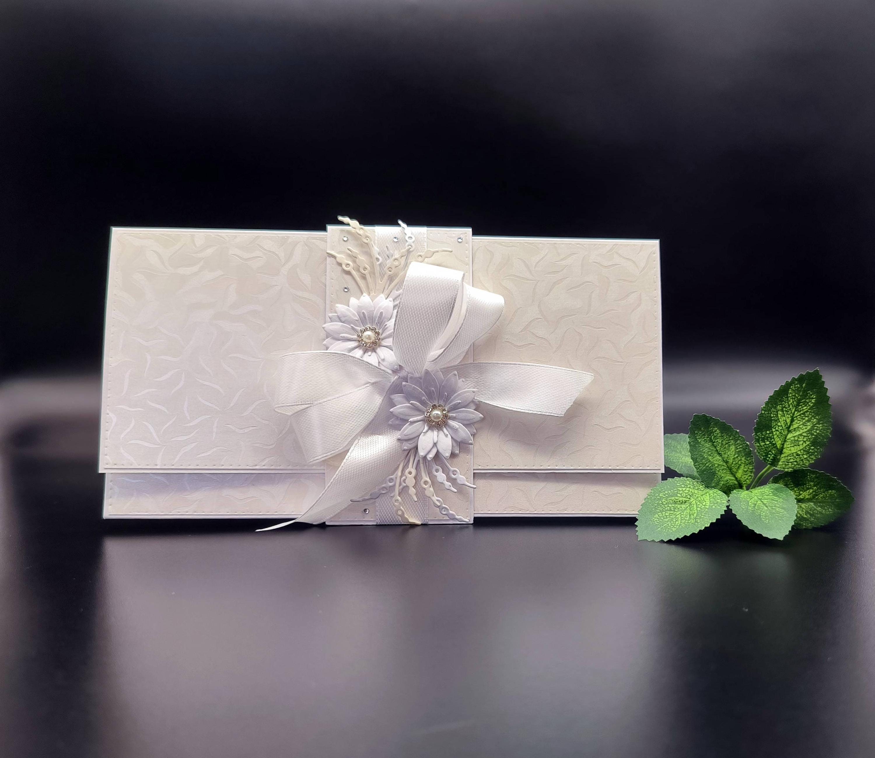 Antracita Biglietto matrimonio congratulazioni su regalo soldi 15x23 Portafoglio sposi con busta just married