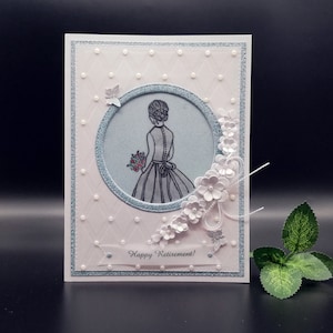 Carte de retraite faite main, carte de voeux de retraite pour elle, carte de retraite pour femmes, carte dans une enveloppe, bonne retraite, pour votre retraite