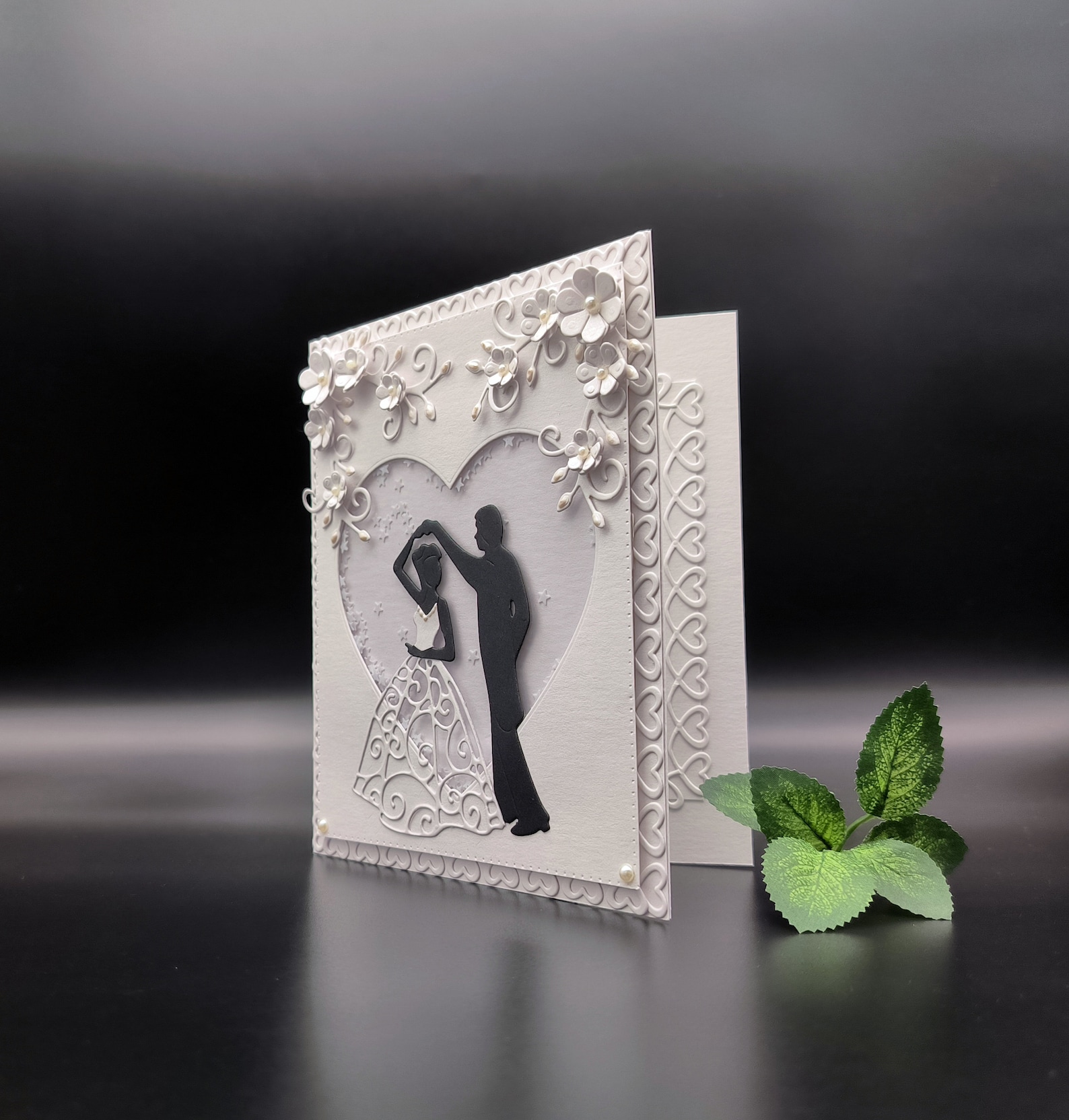 Handmade 3D Wedding Card: Shaker Card in Gift Box - Etsy