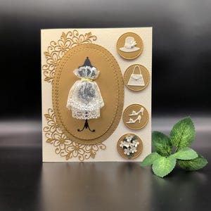 Elegante biglietto fatto a mano per donne, biglietto in scatola regalo, biglietto per il ballo di fine anno, biglietto di compleanno per donne, biglietto per debuttante, biglietto per la mamma, per lei, biglietto per regalo di denaro
