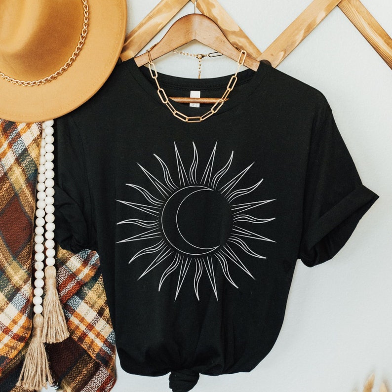 Live by the Sun Love by the Moon Shirt Sun Shirt Moon T-shirt Celestial