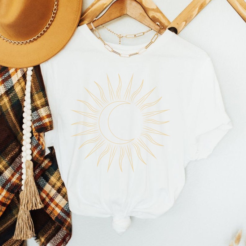 Live by the Sun Love by the Moon Shirt Sun Shirt Moon T-shirt Celestial