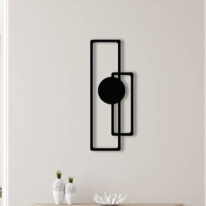 Trident Metal Wall Art,  Geometric Wall Art, Modern Wall Decor, Vertical Wall Art, Living Room Decor, Abstract Wall Art, Modern Home Decor