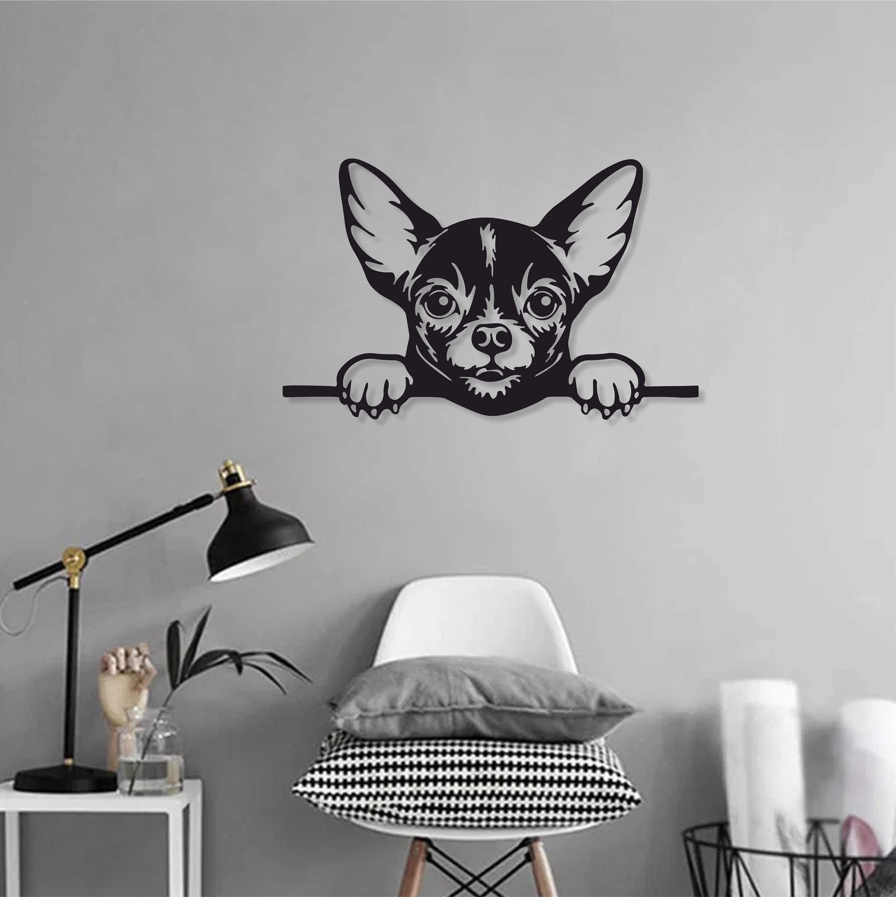 Metal Dog Wall Decor Peeking Dog Metal Wall Art Dog Lovers Etsy