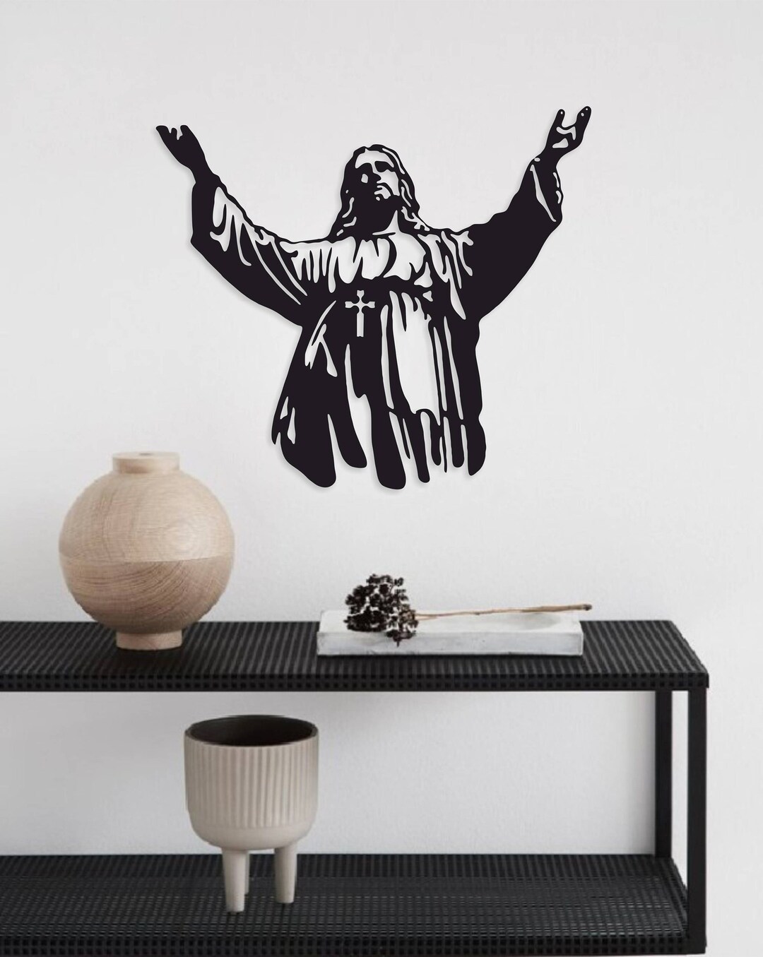 Metal Jesus Wall Decor, Jesus Metal Wall Art, Metal Wall Art, Living