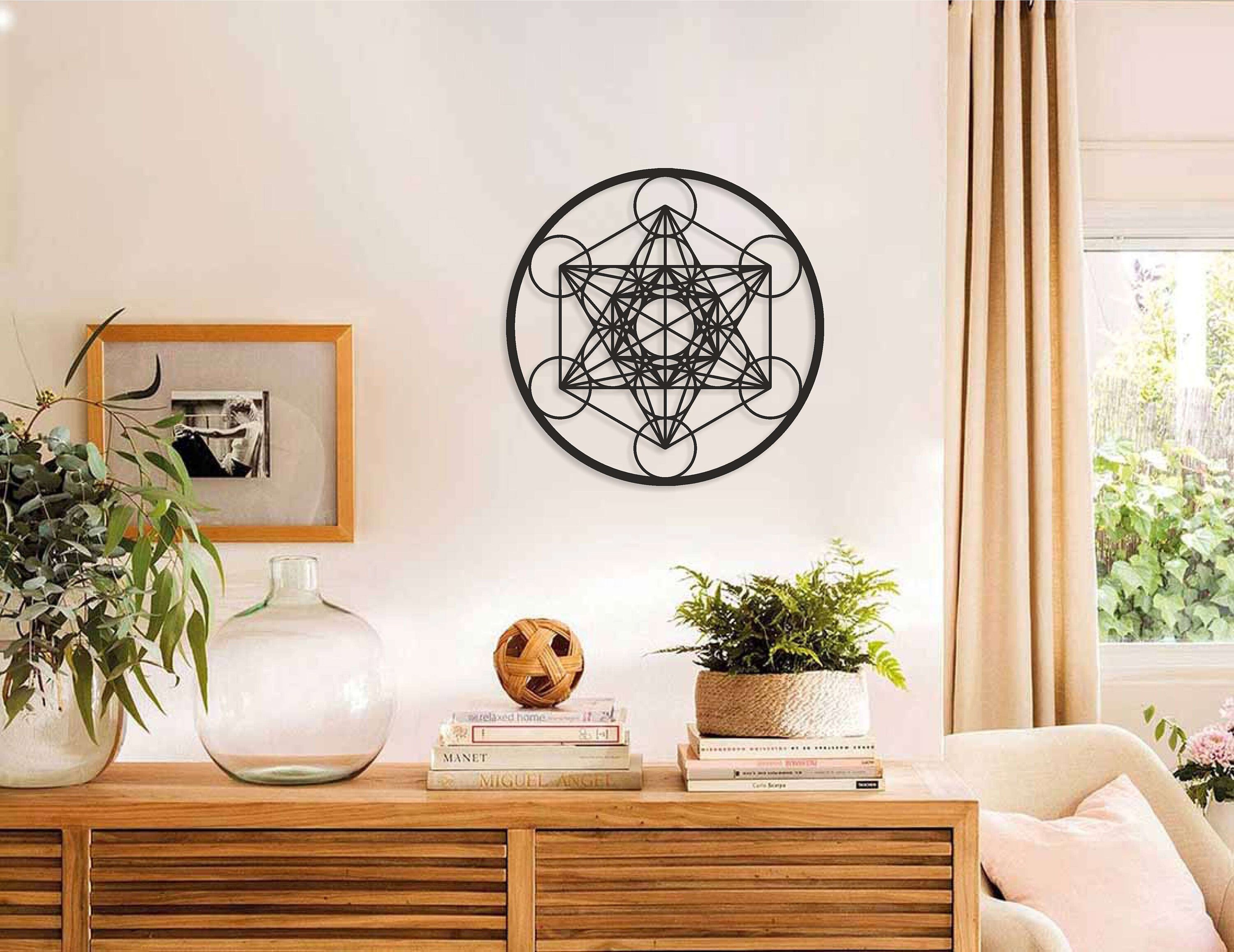 Metatron Cube Wall Decor Mattatron Cube Wall Art Metal Wall - Etsy