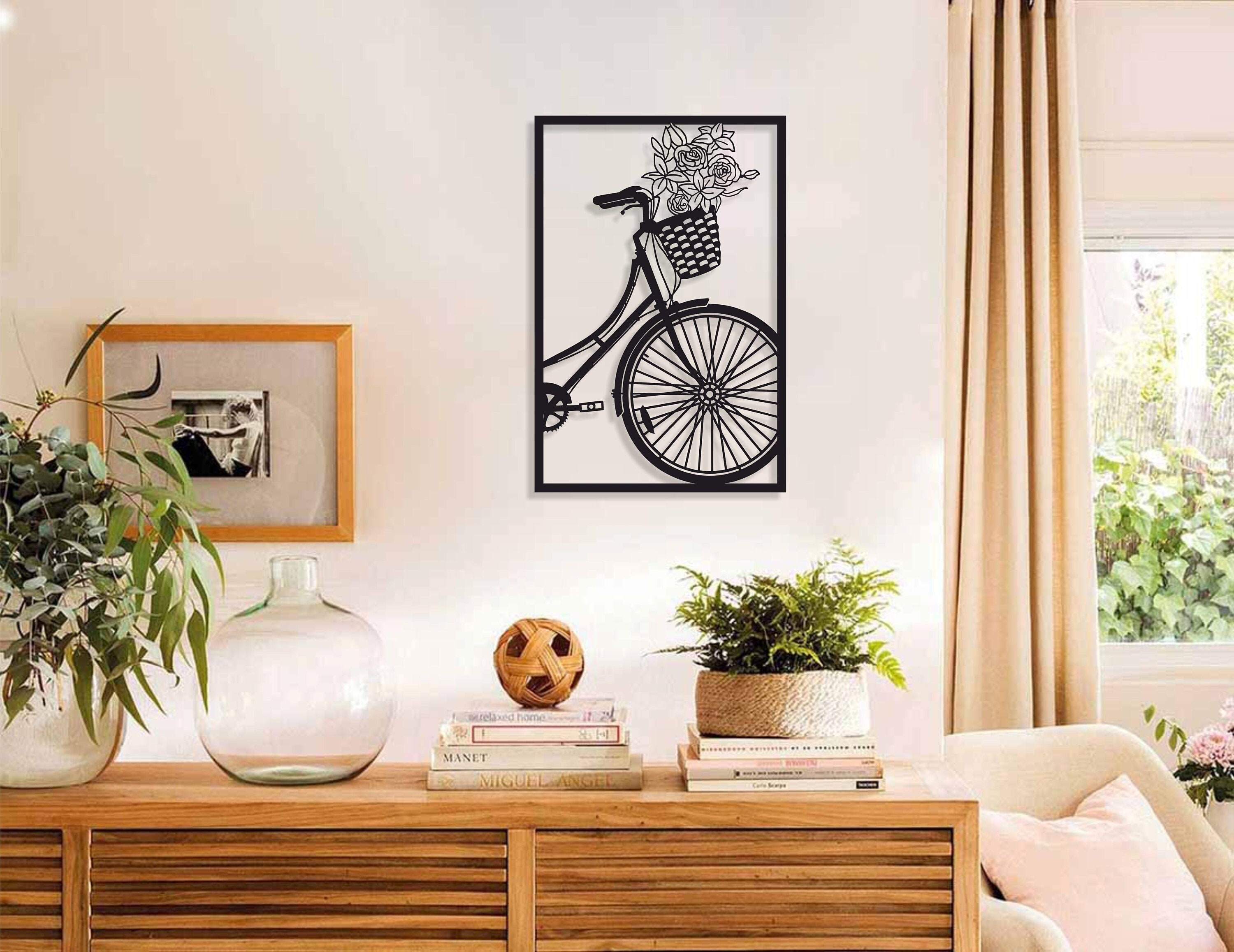 Bicycle Wall Decor Bicycle Metal Wall Art Living Room Wall Etsy