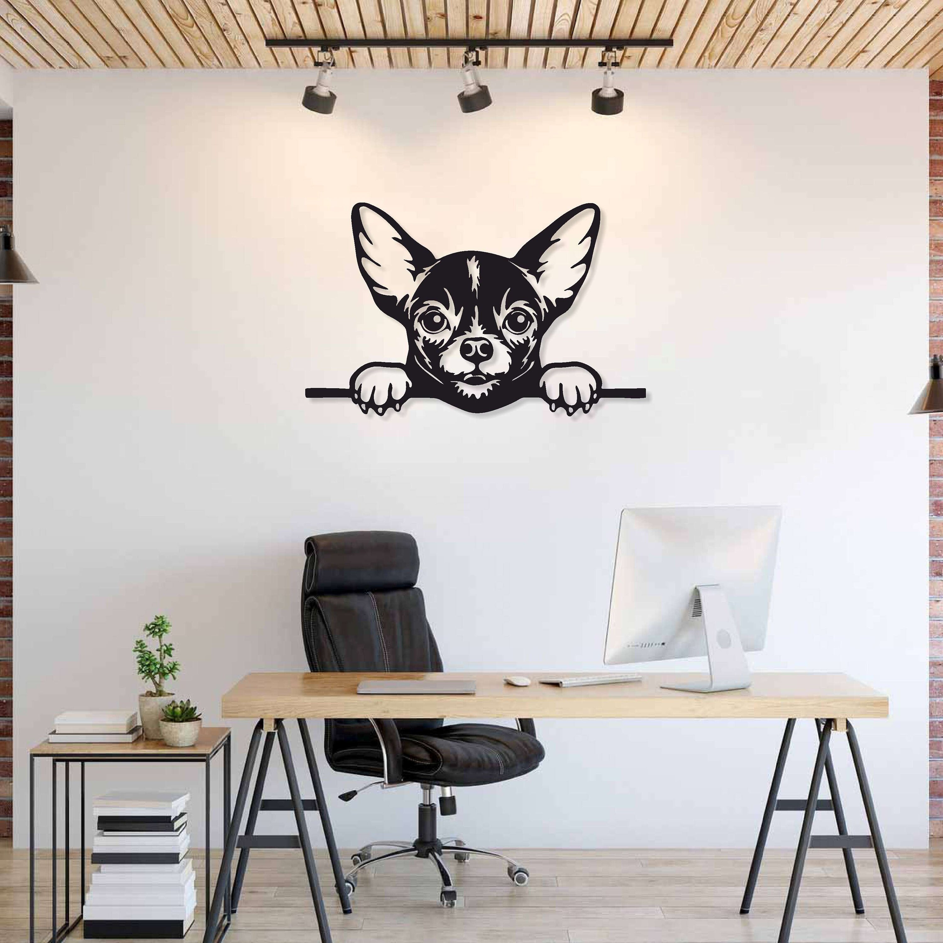 Metal Dog Wall Decor Peeking Dog Metal Wall Art Dog Lovers Etsy