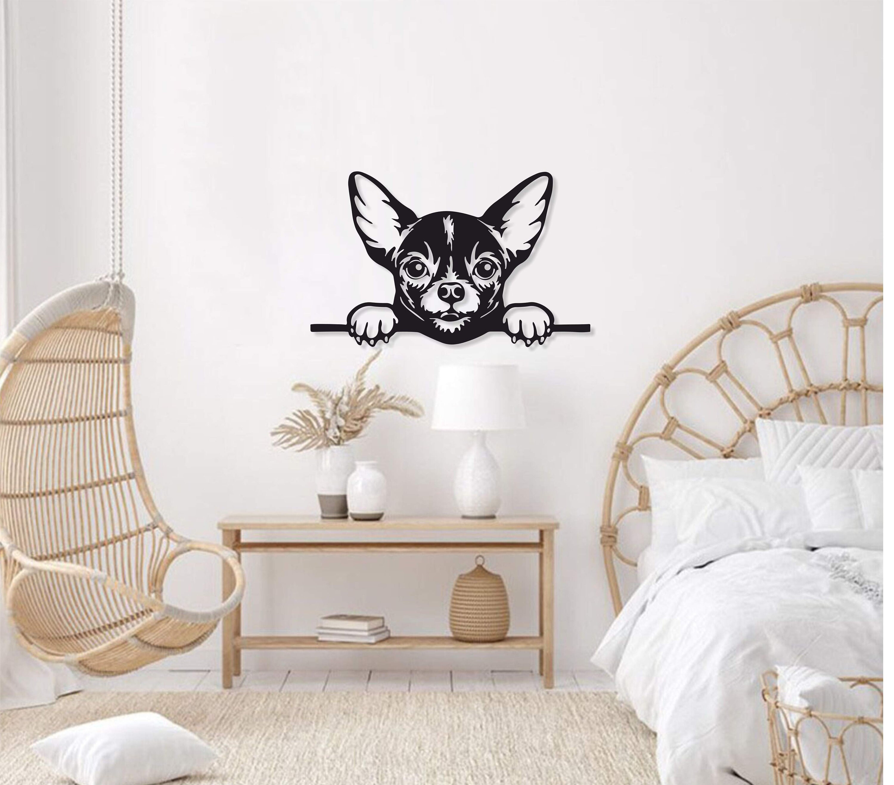 Metal Dog Wall Decor Peeking Dog Metal Wall Art Dog Lovers Etsy