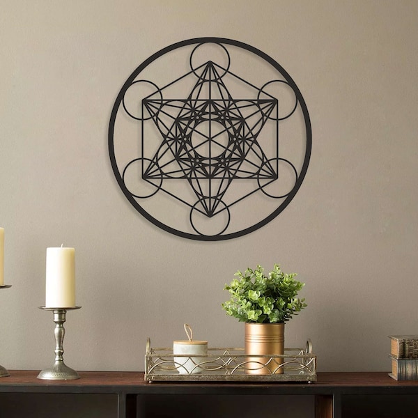 Metatrons Cube Wall Art - Etsy