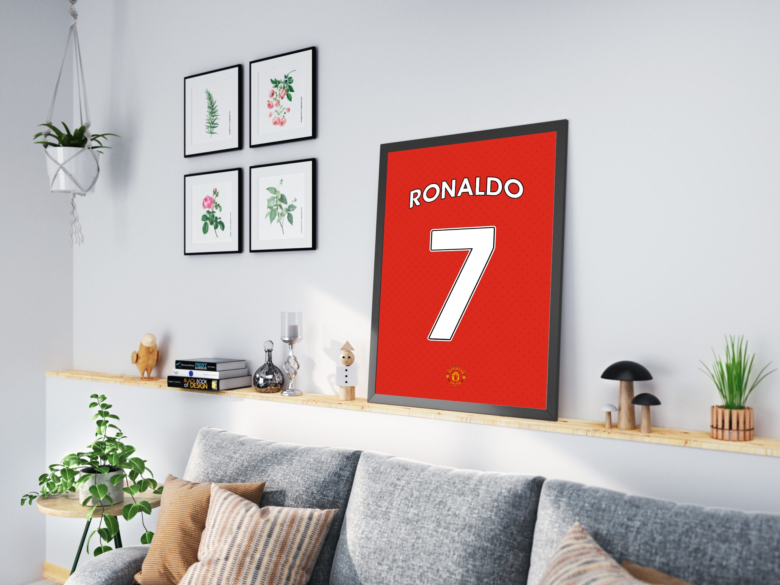 Custom framed Cristiano Ronaldo soccer jersey - Stu-Art Supplies