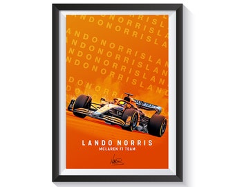 Imagen de póster 20x30cm sin Marco Mclaren Honda Classic Formula One F1 Sport Car Wall Art Posters Pinturas para la decoración del hogar de la Sala de Estar