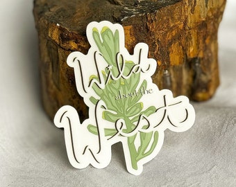 Wild West Sticker - Western Style - WeatherProof Sticker - Cowgirl Sticker