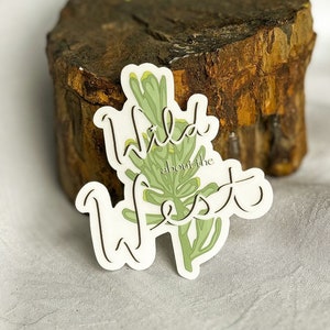 Sticker Wild West - westernstijl - weerbestendige sticker - sticker cowgirl