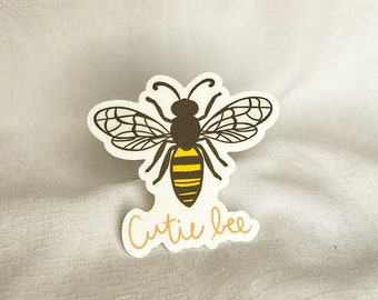 Honey Bee Sticker - Waterproof Sticker - Vinyl Sticker