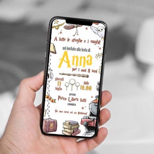 Invito Digitale festa a tema Harry Potter - invito festa - invito digitale personalizzato - compleanno