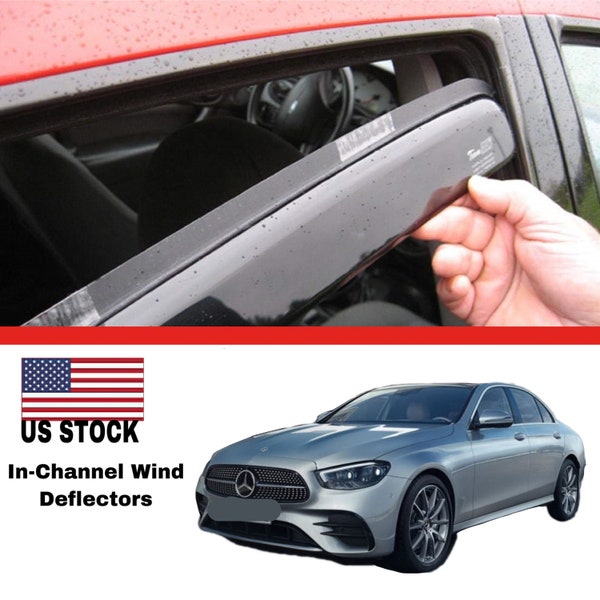 Side Window Deflectors Mercedes Benz W203 C-Class 01-07 Sedan Premium Series