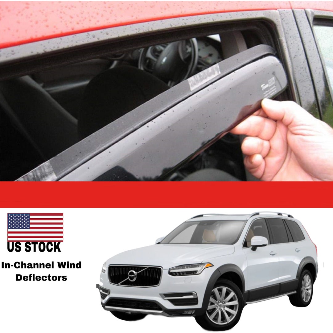 In Channel Wind DEFLECTORS Rain Guards for VOLVO XC90 Etsy