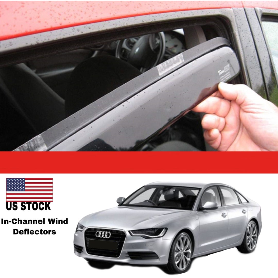 In Channel Wind DEFLECTORS Rain Guards for Audi A6 C7 2011up Etsy