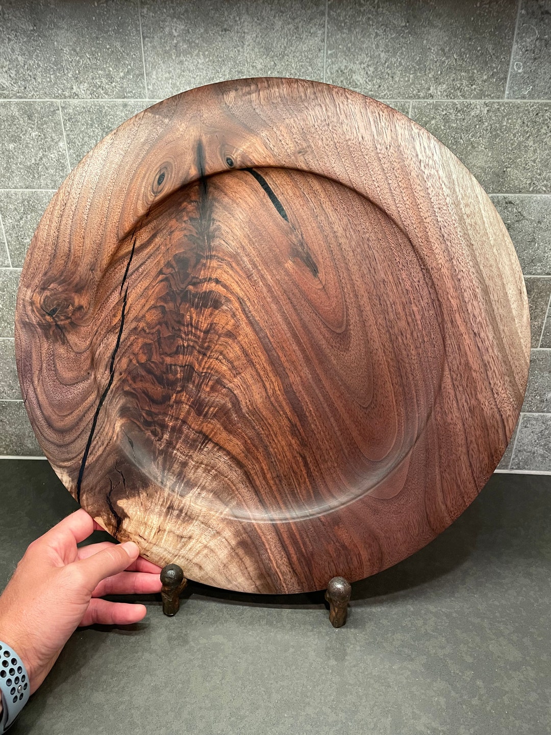 Black Walnut Platter - 16 Inches. - Etsy