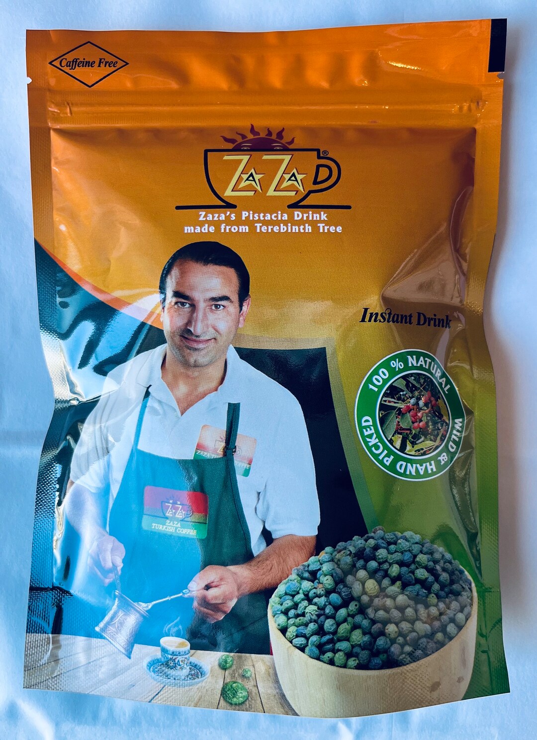 Zaza Pistacia caffeine Free 250g This Caffeine Free Drink Consists of Milk and Roasted Organic