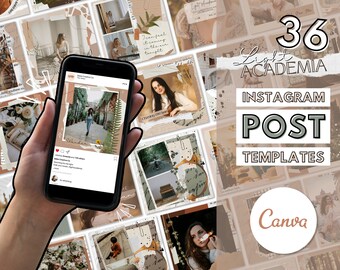 Instagram Post Template Canva | Light Academia Instagram Templates | Bookstagram Instagram Template | Neutral Bookish Social Media Templates