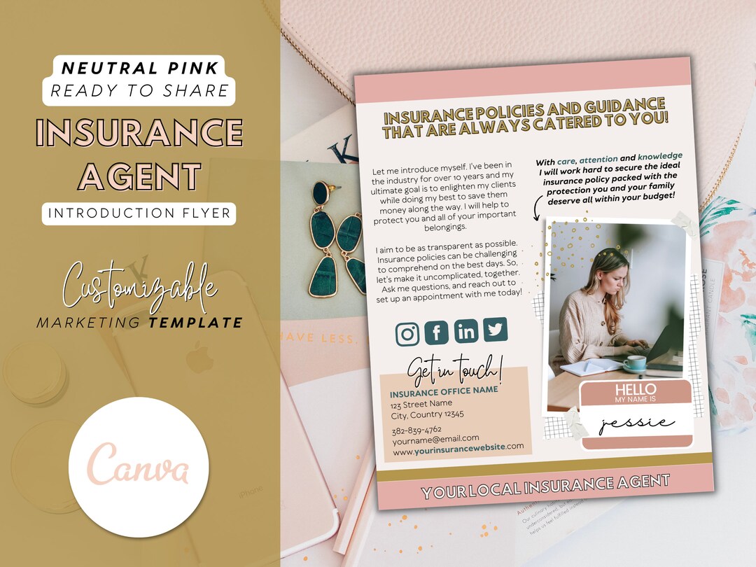 Insurance Agent Marketing Flyer Insurance Agent Introduction Flyer