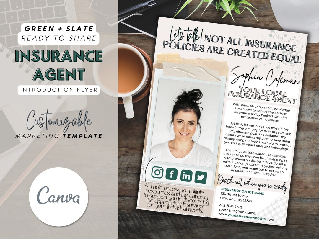 Insurance Agent Marketing Flyer Insurance Agent Introduction Flyer