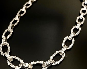 Sterling Silver - Necklace - Vintage Link Necklace With