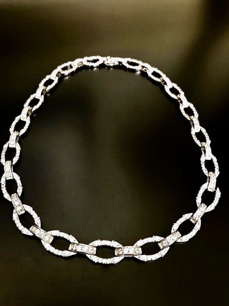 Sterling Silver - Necklace - Vintage Link Necklace With