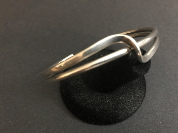 Sterling Silver Twisted Cuff Bracelet. 20.2g. Mod… - image 2