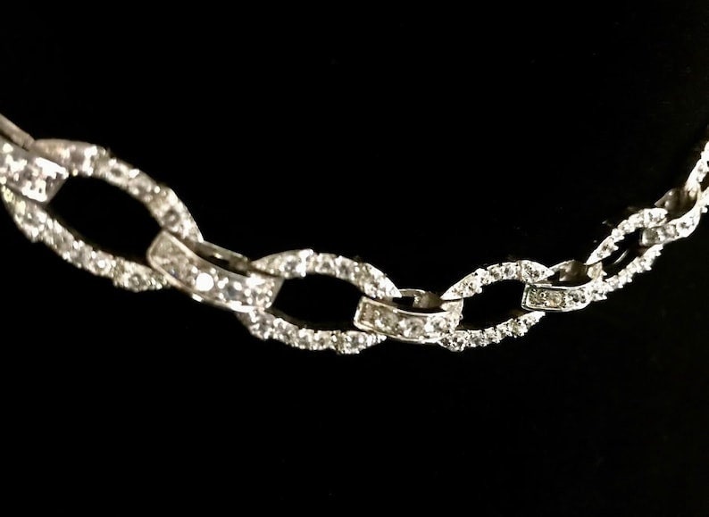 Sterling Silver - Necklace - Vintage Link Necklace With