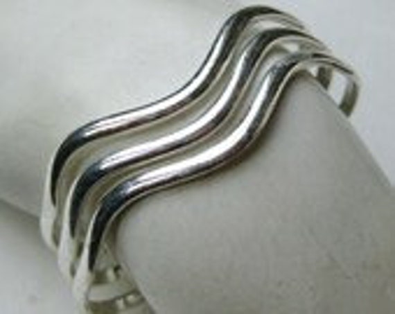 Sterling Silver - Cuff Bracelet - Stylish and Con… - image 1