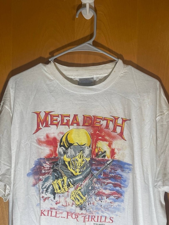 Vintage 1980's Megadeth I Kill For Thrills Speed … - image 2