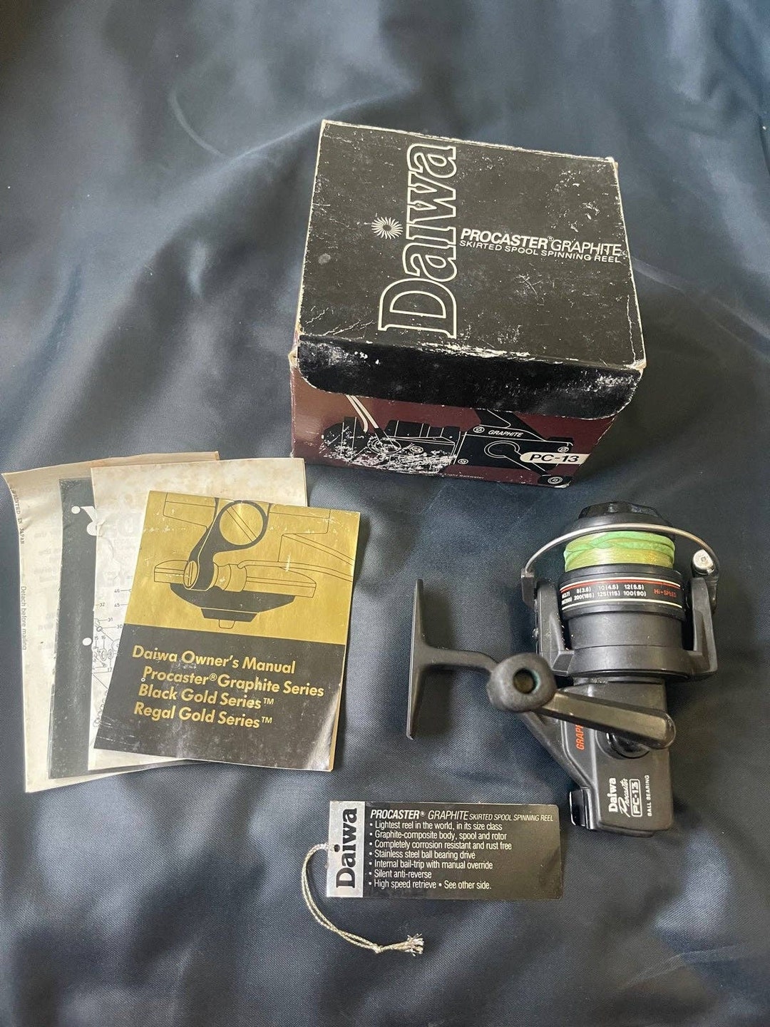 Buy Vintage Daiwa Procaster PC-13 Spinning Ball Bearing Graphite Fishing  Reel Online in India