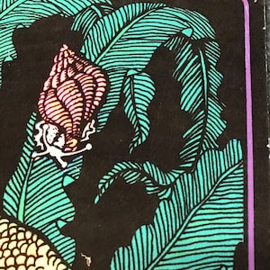 NOS Vintage 1970’s Western Graphics Celestial Black Light Poster Fish Angelfish