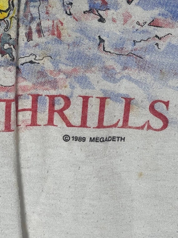 Vintage 1980's Megadeth I Kill For Thrills Speed … - image 5