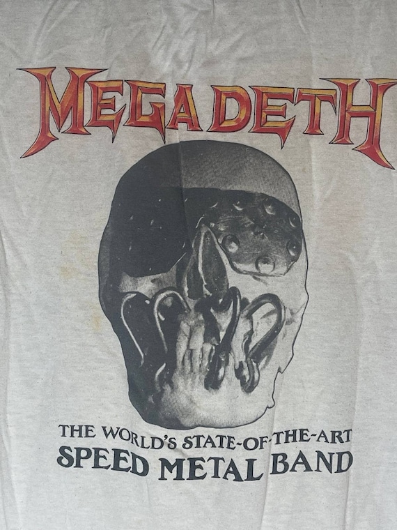 Vintage 1980's Megadeth I Kill For Thrills Speed … - image 9