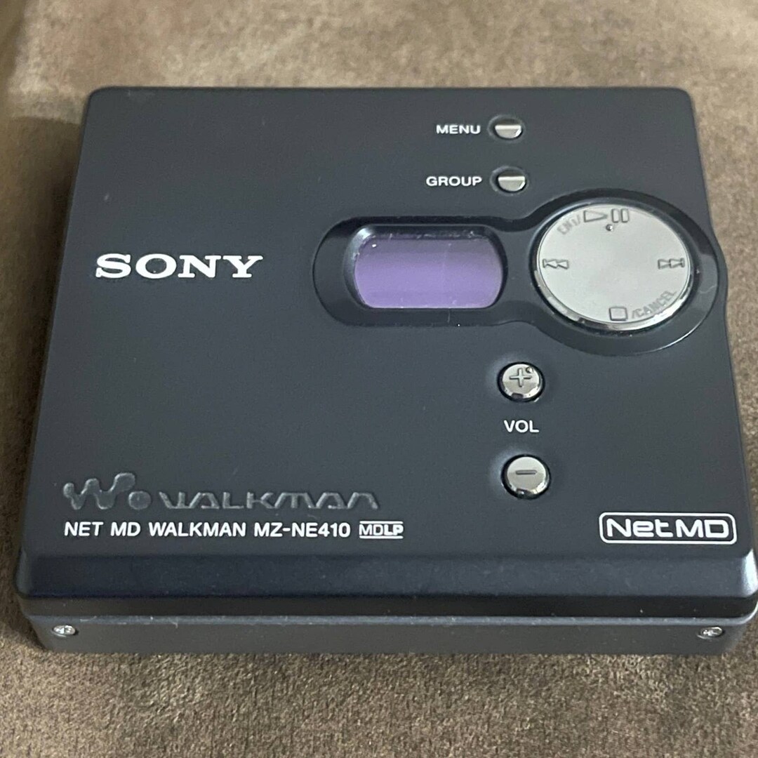 Sony Minidisc Netmd Walkman Black MZNE410 Player Tested Works Etsy