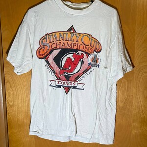 NEW JERSEY DEVILS VINTAGE 1995 EASTERN CONFERENCE CHAMPIONS TSHIRT SIZE XL