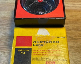 NICE Vintage 28mm f4 Kodak Schneider Kreuznach Curtagon Lens No C28