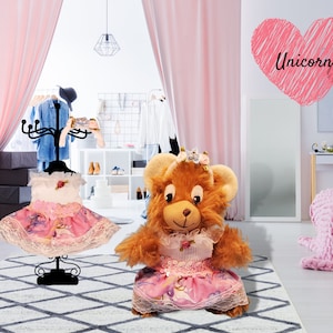 SugaLuv Dolls 8&quot; Girl Bear Clothes Additional Wardrobe  - Select 3 Outfits from Choices