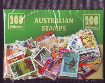 200 DIFFERENT AUSTRALIAN STAMPS - Pre 2005