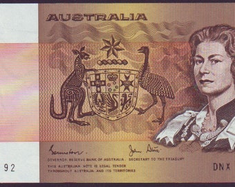 AUSTRALIA ONE DOLLAR Note - The Last Paper Dollar Note Issued - Brand New Flat Uncirculated