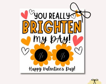 Printable Valentine's Day Gift Tag, Teacher Gift (Digital Download)
