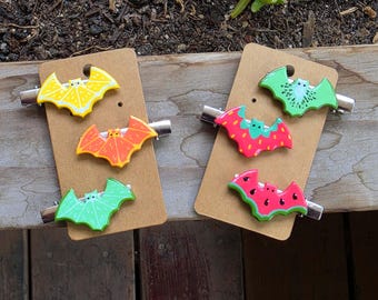 Fruit Bat Hair Clips - Mix and Match!