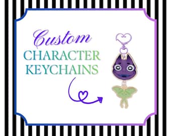 Custom OC/Character Dangle Acrylic Keychain