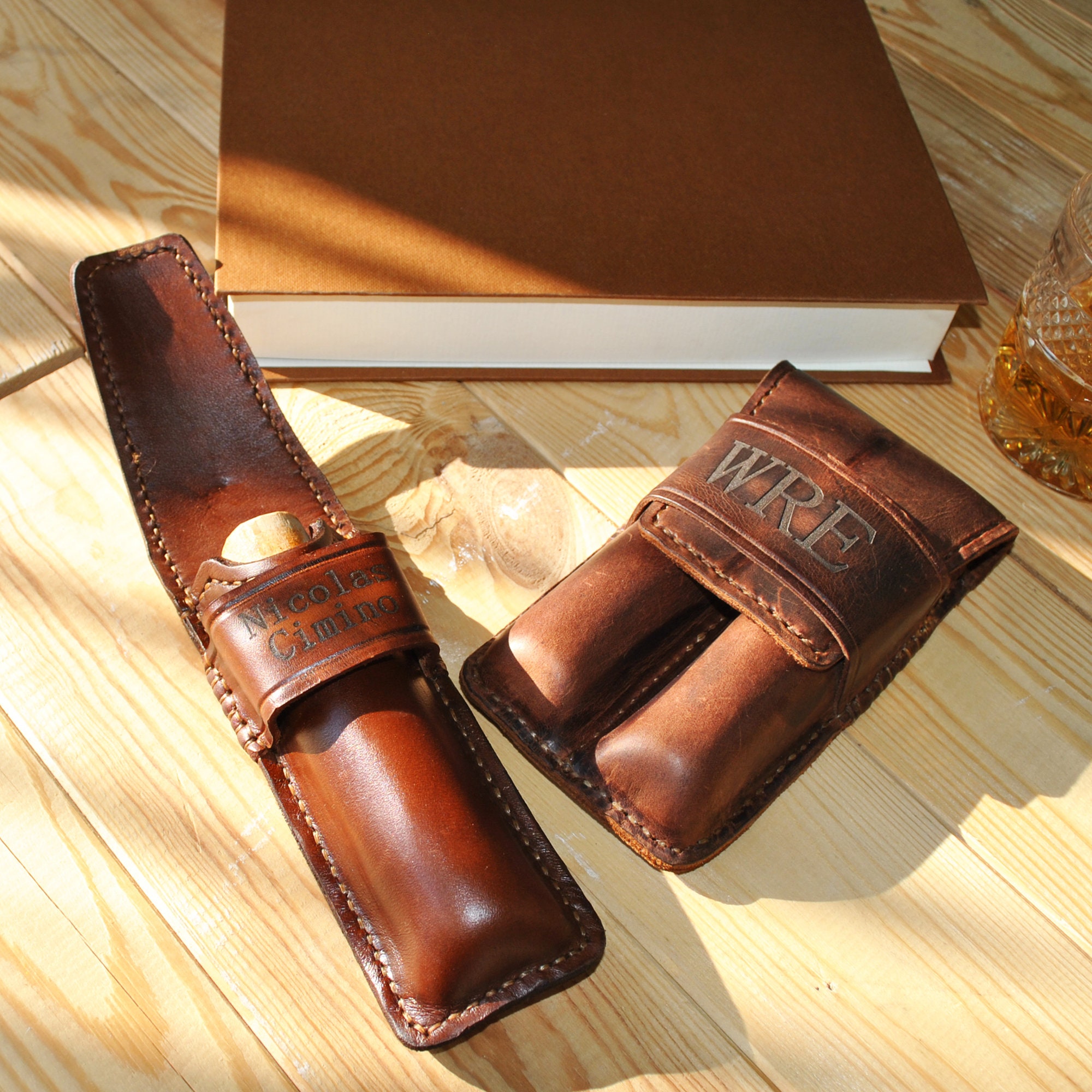 Buy Leather Handmade Cigar Caseluxury Cigar Casecigar Case for